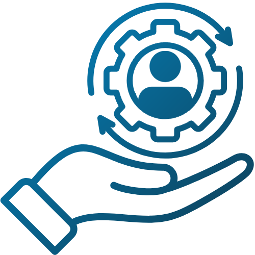 IT Support Services Gradient Icon - BrightFlow