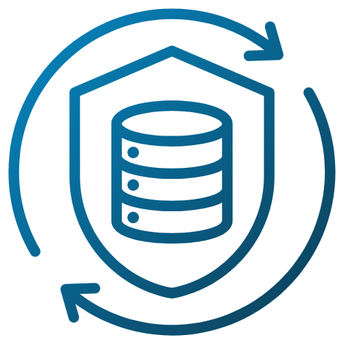 Business Continuity and Disaster Recovery Icon - BrightFlow