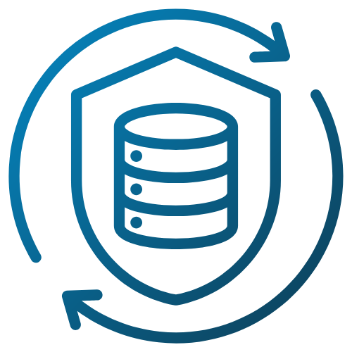 Business Continuity and Disaster Recovery Icon - BrightFlow